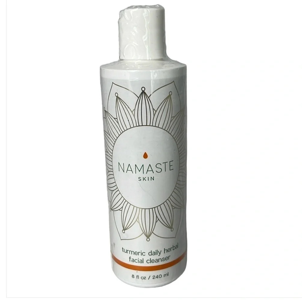 NAMASTE Skin Turmeric Daily Herbal Facial Cleanser New Unopened Size 8 oz 240ml